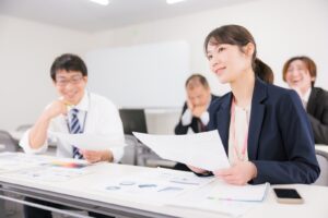 和やかな雰囲気の受講生の画像